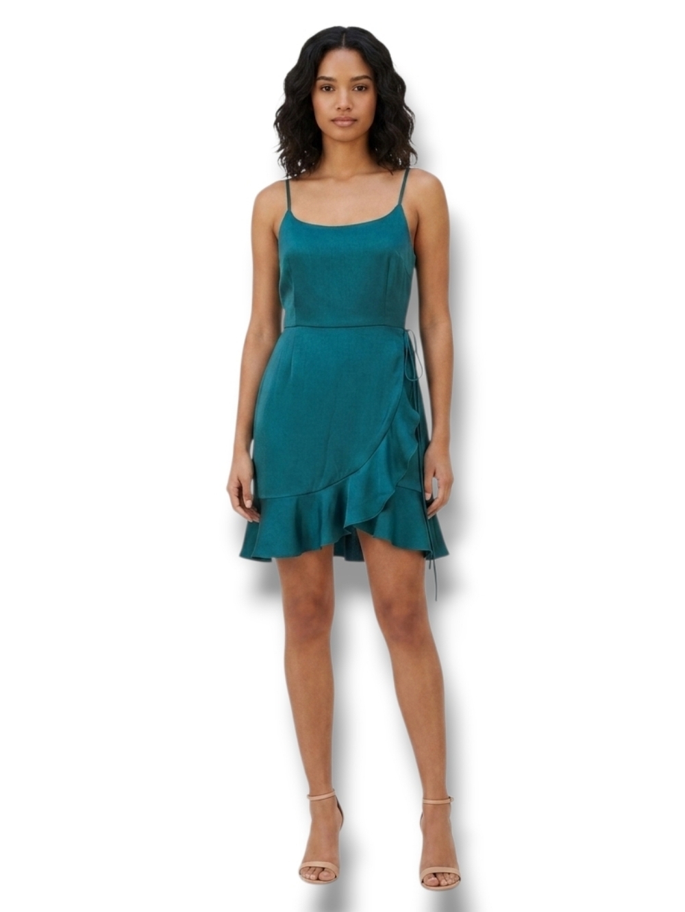 Wild Fable Women’s Green Wrap Mini Dress - Spaghetti Straps, Size M, NWOT